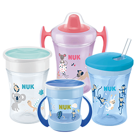 NUK Mini Magic Cup Blue Monkey Design 160ml